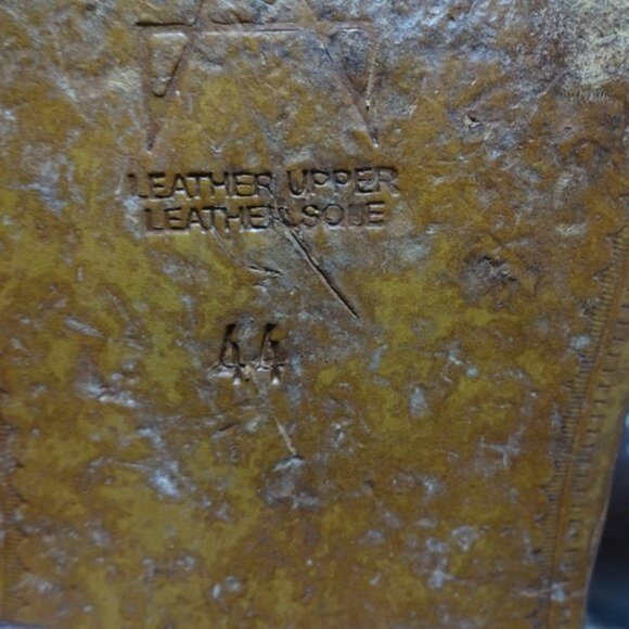 Blackline Jeffery West Mens Size EU 44 US 11 Brown Leather Slip on Brogue Shoes - Picture 8 of 12